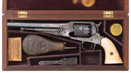 Cased Special Order Engraved Remington New Model Army Revolver