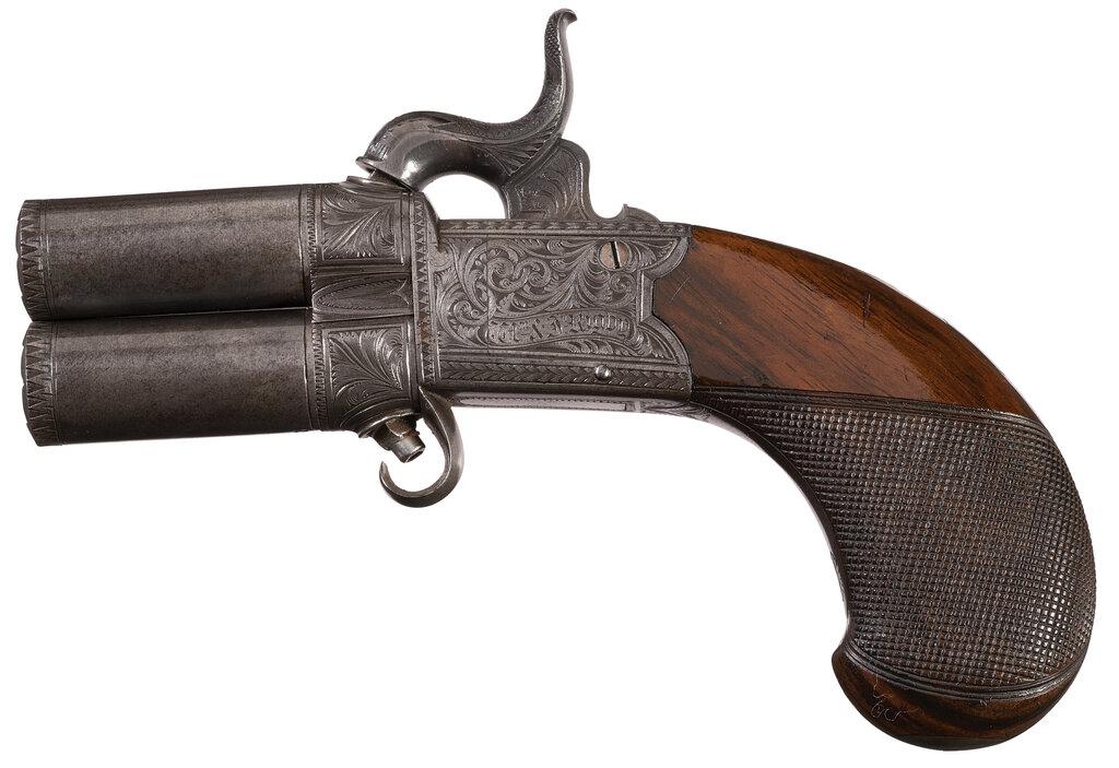 Cased Pair of William & John Rigby Turnover Pocket Pistols