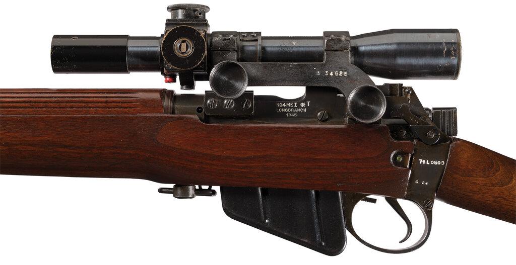Canadian Long Branch No. 4 Mk I* Sniper Rifle with Sniper Rifle