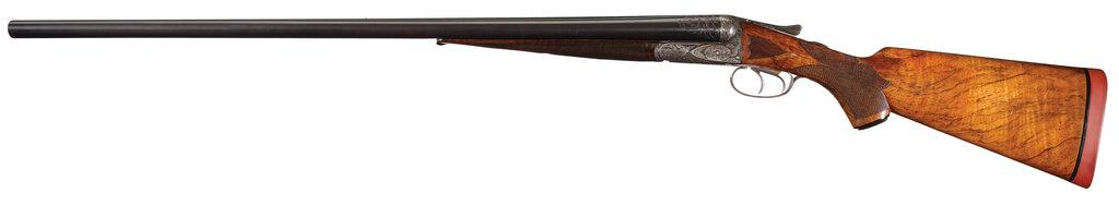 Engraved A. H. Fox XE Grade Double Barrel Shotgun with Letter