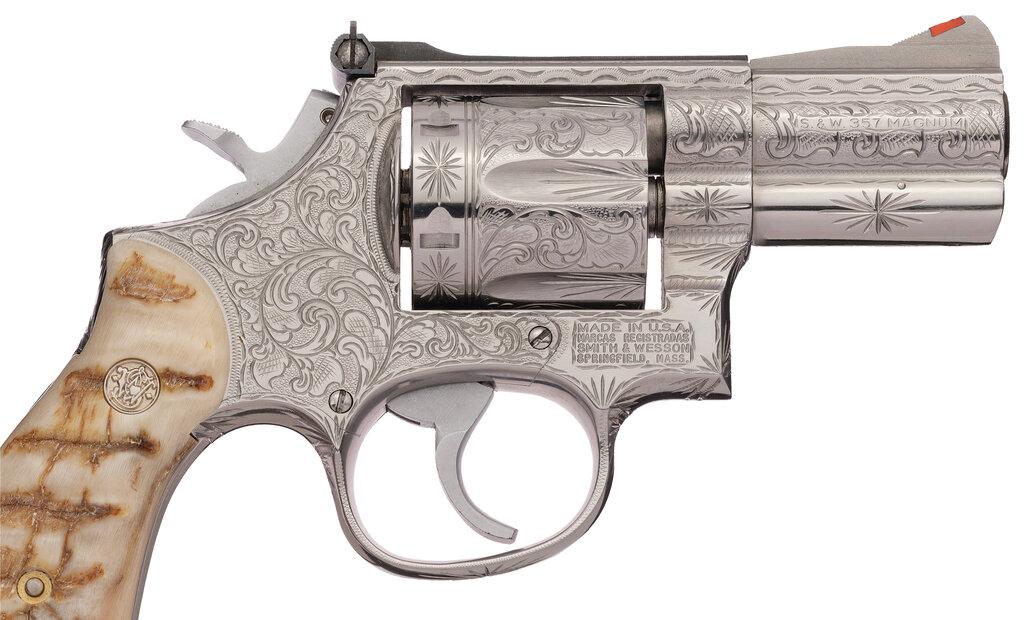 Engraved Smith & Wesson Model 686-1 Revolver