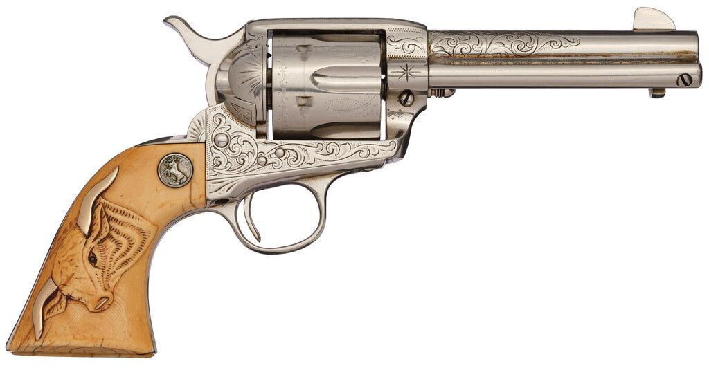 Factory Engraved 1st Generation Colt Single Action Army Revolver