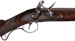 Deluxe Silver and Gold Inlaid Haslett Flintlock Market Gun