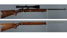 Two Winchester Model 75 Bolt Action Rifles