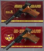 Two High Standard Supermatic Trophy Semi-Automatic Pistols
