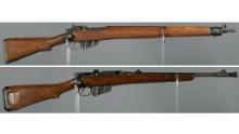 Two Enfield Pattern Bolt Action Rifles