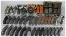 Large Group of Assorted AK Pattern Magazines and Pouches
