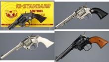 .Four High Standard Double Action Rimfire Revolvers
