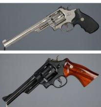 Two Smith & Wesson N-Frame Double Action Revolvers
