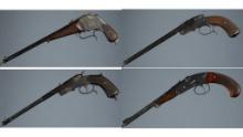 Four Single Shot Pistols