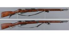 Two American-Made Imperial Russian Mosin-Nagant 1891 Bolt Action