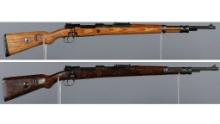 Two German Military K98k Bolt Action Rifles