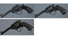Three British Military Double Action Revolvers