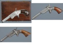 Three Antique Single Shot Pistols