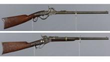 Two Civil War U.S. Percussion Saddle Ring Carbines