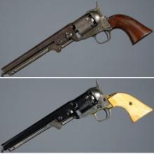 Two Colt Model 1851 Navy Percussion Revolvers