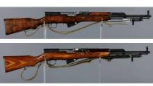 Two Soviet Tula Arsenal SKS Semi-Automatic Rifles