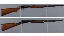 Two Winchester .22 Rimfire Slide Action Rifles
