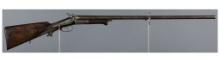 Engraved J. Sackreuter Double Barrel Hammer Shotgun