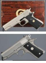 Two Colt Mk IV Series 70 Semi-Automatic Pistols