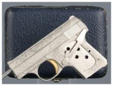 Renaissance Engraved FN Baby Vest Pocket Pistol with Case