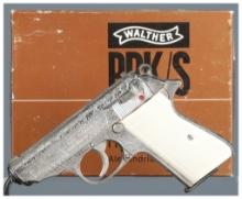Engraved and Silver Plated Walther/Interarms PPK/S Pistol