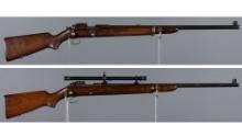 Two Pre-World War II Winchester Model 52 Bolt Action Rifles