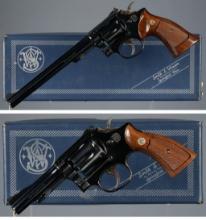 Two Smith & Wesson .22 Rimfire Revolvers with Boxes