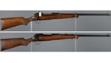 Two Remington Model 30 Express Bolt Action Rifles