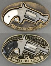 Two Freedom Arms Spur Trigger Single Action Revolvers
