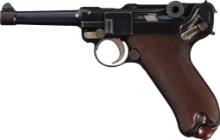 DWM 1908 Military Luger Pistol with Matching Mag and Holster