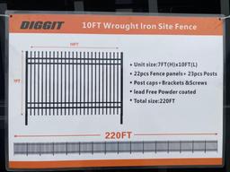 Wrought Iron Site Fence
