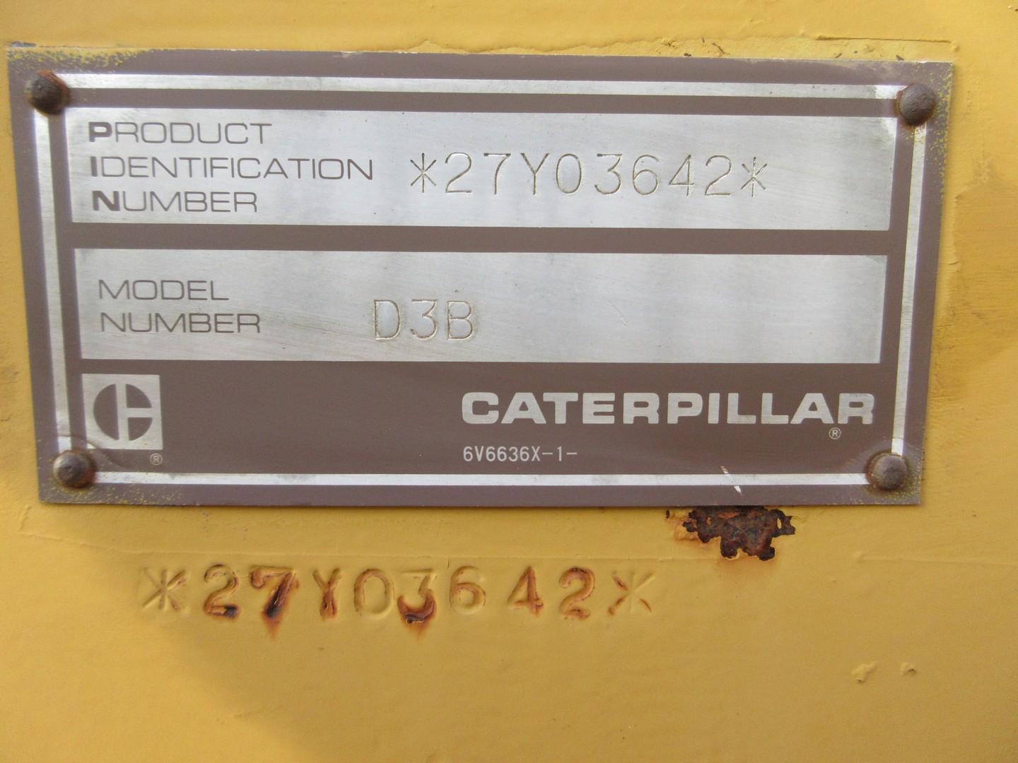 1985 Caterpillar D3B Crawler Dozer