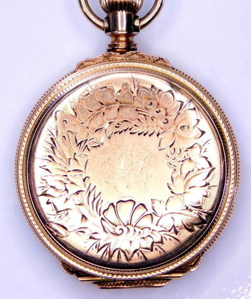 Elgin 8K Yellow Gold Pocket Watch