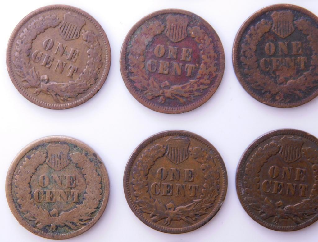Grouping of Indian Head Pennies Including 1961 Key Date, (23)