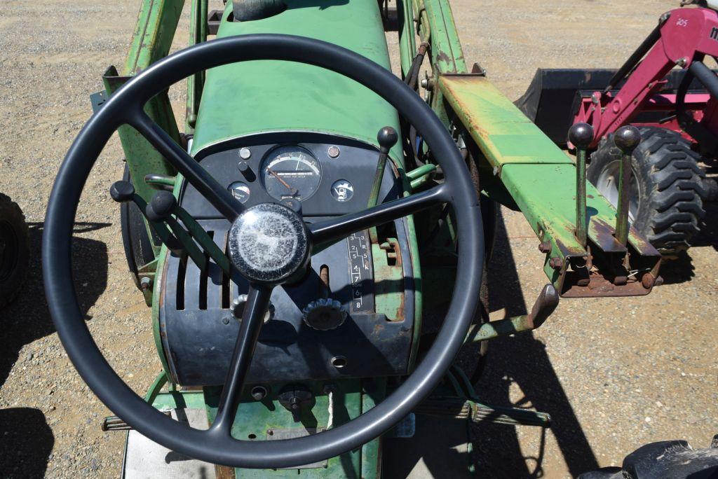 JD 4020 PROPANE 2WD W/ LDR AND HAY FORK