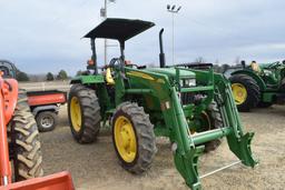 JD 5045E CANOPY 4WD W/ 553 LDR 171HRS (WE DO NOT GUARANTEE HOURS)