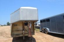 2000 20' K AND O GOOSENECK STOCK TRAILER WITH TITLE