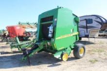 JD 457 MEGAWIDE ROUND BALER W/ SHAFT AND MONITOR