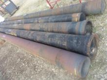 5-10" IRON CAST PIPE - 20' LONG