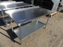 30" X 50" Stainless steel work table