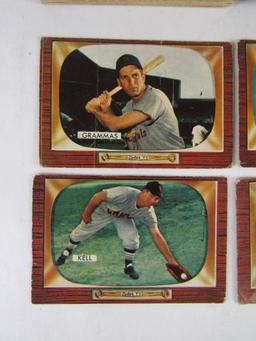 Lot (60) 1955 Bowman Baseball cards w/ Stars & Umpires