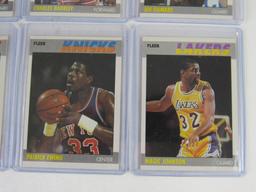 Excellent Lot (13) 1987-88 & 1988-89 Fleer Basketball Super Stars. Bird, Magic, Barkley ++