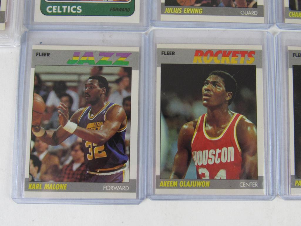 Excellent Lot (13) 1987-88 & 1988-89 Fleer Basketball Super Stars. Bird, Magic, Barkley ++
