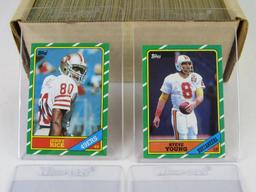 1986 Topps Football Complete Set (1-396) Jerry Rice Steve Young RC Rookie