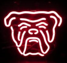 Red Dog Beer 1-Color Neon Bar Sign 12 x 12"