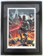 Excellent Star Wars Darth Vader "The Chosen One" Framed Ltd. Edt. Print/ Artist Signed