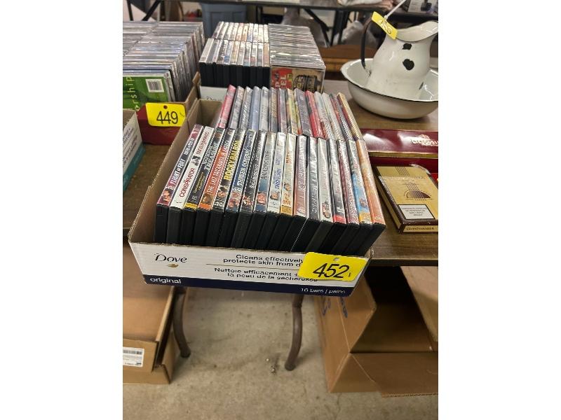 Box of DVDs