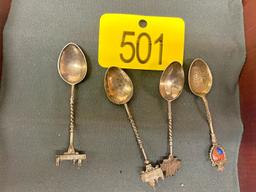 4 Sterling Spoons