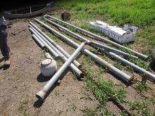 Assorted Grain Auger Pipe Plus Blower Pipe